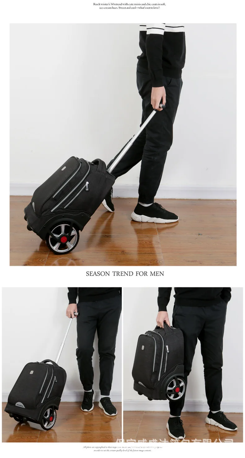 large wheels School Rolling Bags for teenagers travel trolley bags for Children wheeled bag bags for travel rolling bag wheels