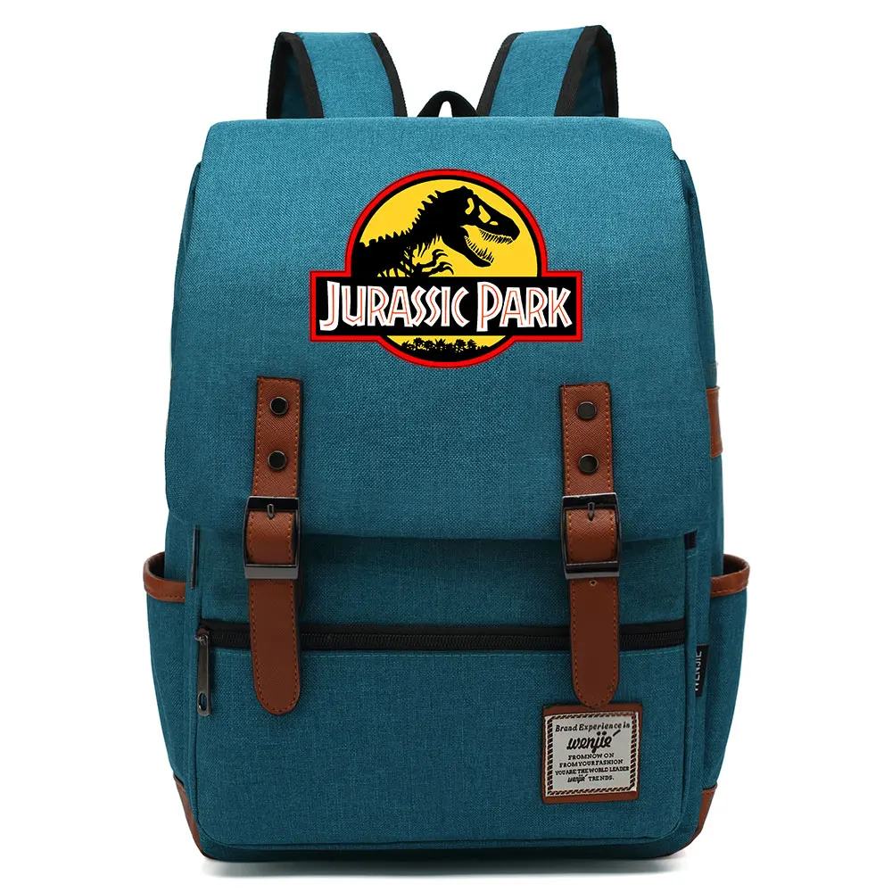 B3303 Fashion Dinosaur Jurassic Park World Buckle Children School Bag Teenagers Student Schoolbags Women Bagpack Men Backpack