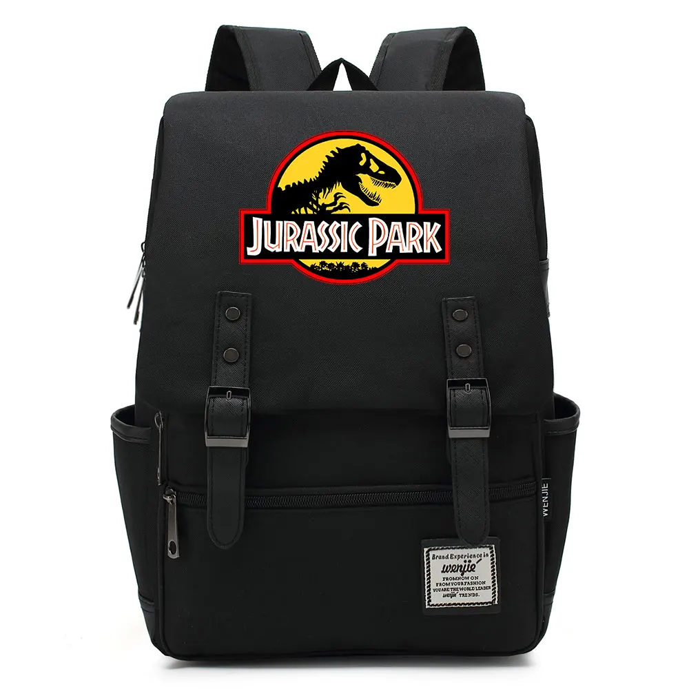 B3303 Fashion Dinosaur Jurassic Park World Buckle Children School Bag Teenagers Student Schoolbags Women Bagpack Men Backpack