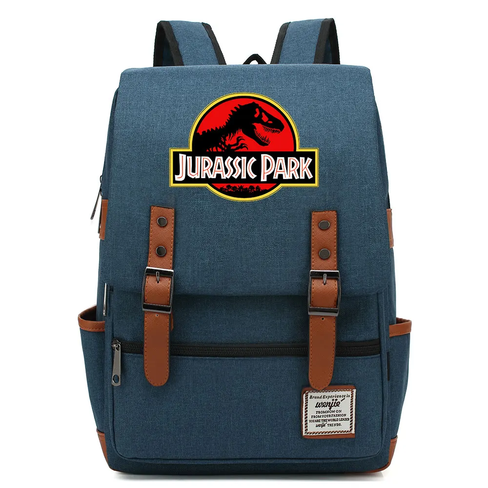 B3303 Fashion Dinosaur Jurassic Park World Buckle Children School Bag Teenagers Student Schoolbags Women Bagpack Men Backpack