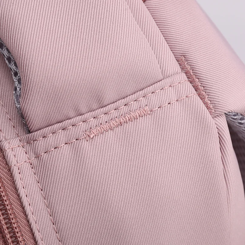 Girls School Bag With Pendant Nylon Backpack Travel Rucksack Multi Pockets Waterproof Casual Simple Style Schoolbag for Teenager