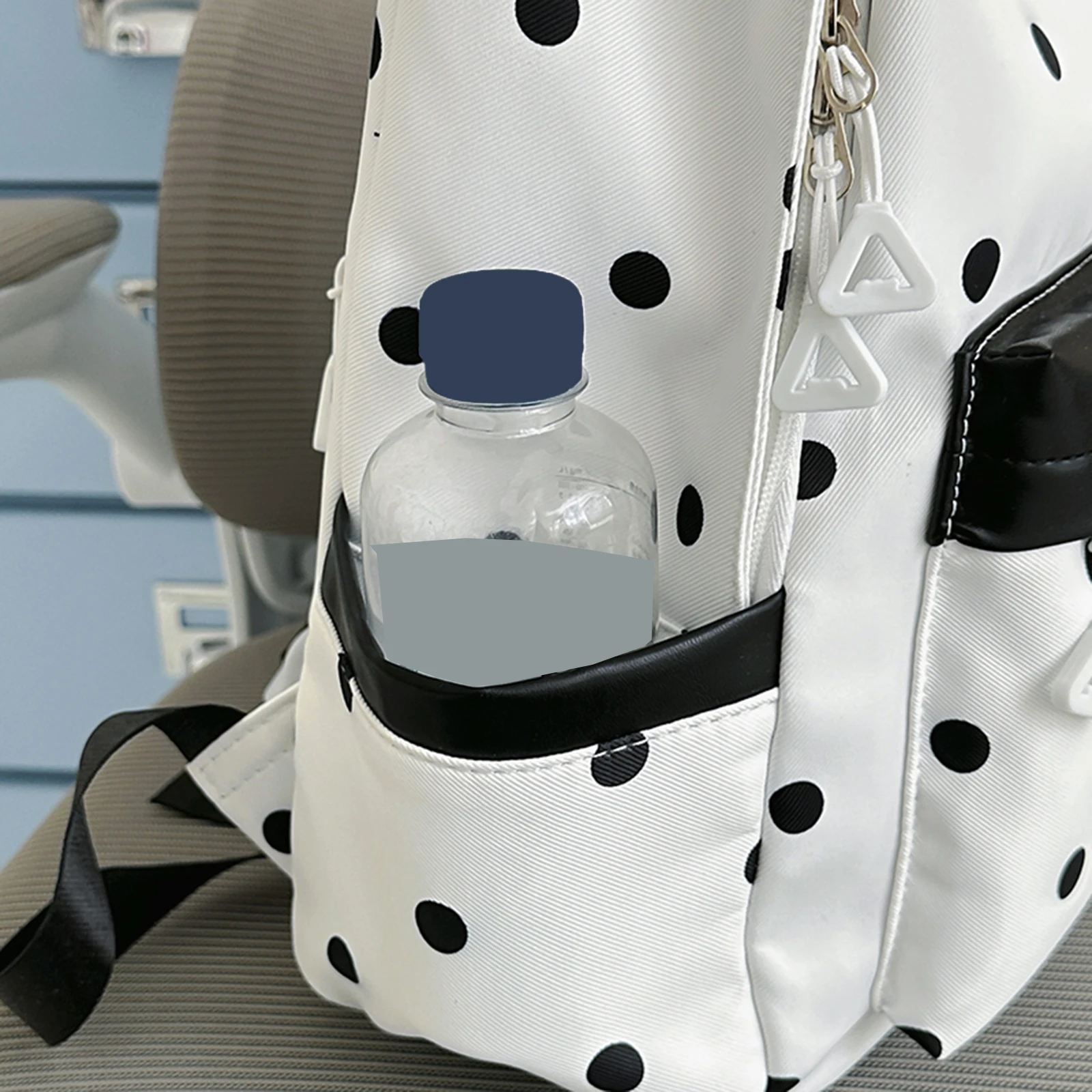 Polka Dot Aesthetic Preppy Backpack Kawaii Sweet Travel Casual Daypack Laptop Backpack for Elementary & Middle Girl Students
