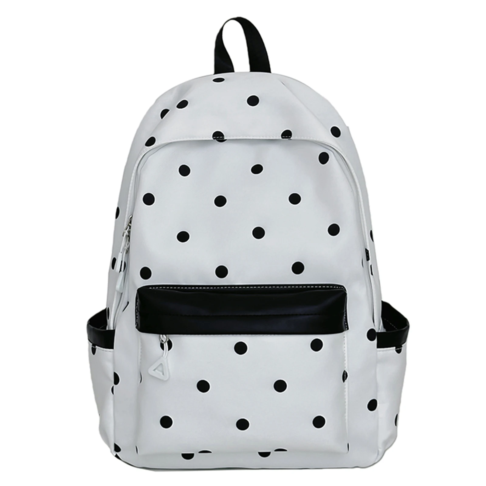 Polka Dot Aesthetic Preppy Backpack Kawaii Sweet Travel Casual Daypack Laptop Backpack for Elementary & Middle Girl Students