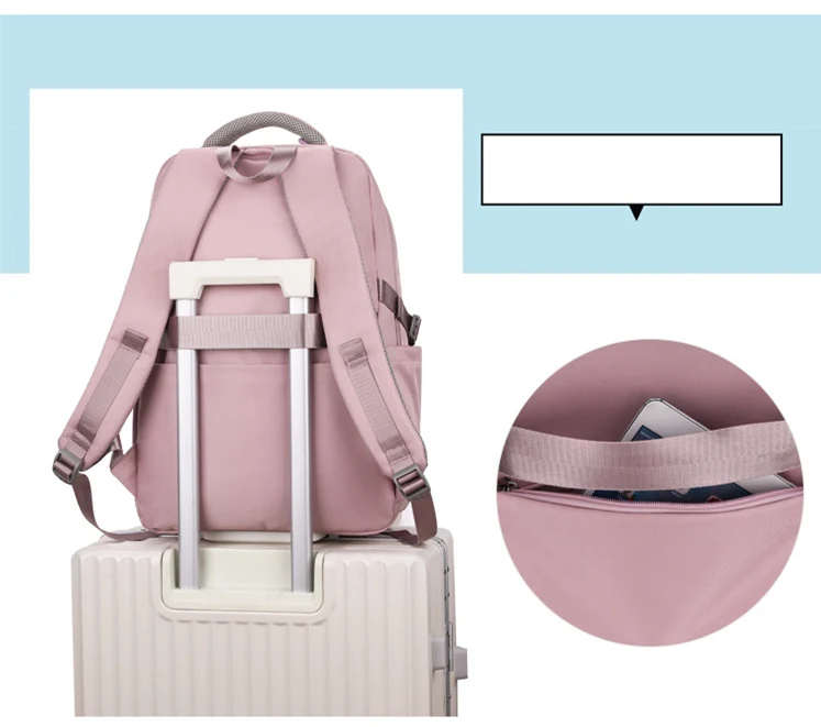 Multifunctional Women Travel Laptop Backpacks College Schoolbag For Teenage Girls Business Backpack Nylon School Bags Mochilas