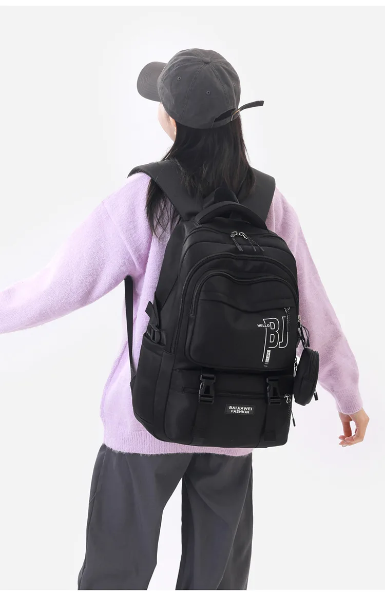 BAIJIAWEI Girls Waterproof School Bags With Purse for Teenage Girls Children Backpack Schoolbag Printing Kids School Backpacks
