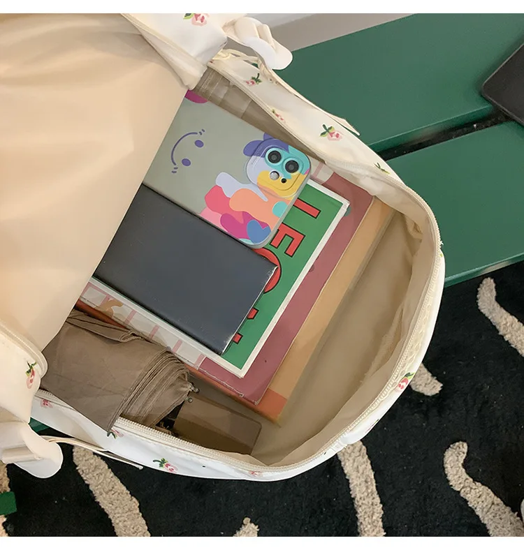 Cute Backpack Girls Fashion School Bag Large Capacity Student Schoolbag For Teenage Portable Travel Storage Bag for Kids Bookbag
