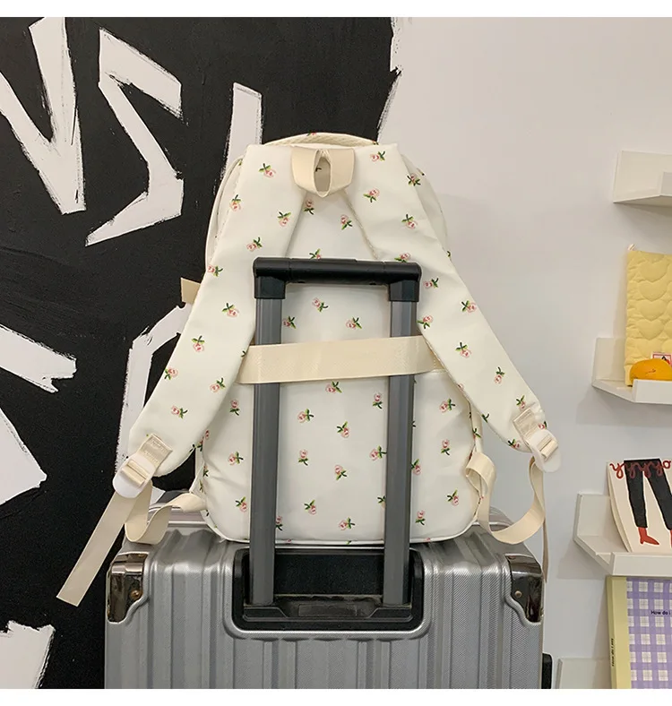 Cute Backpack Girls Fashion School Bag Large Capacity Student Schoolbag For Teenage Portable Travel Storage Bag for Kids Bookbag
