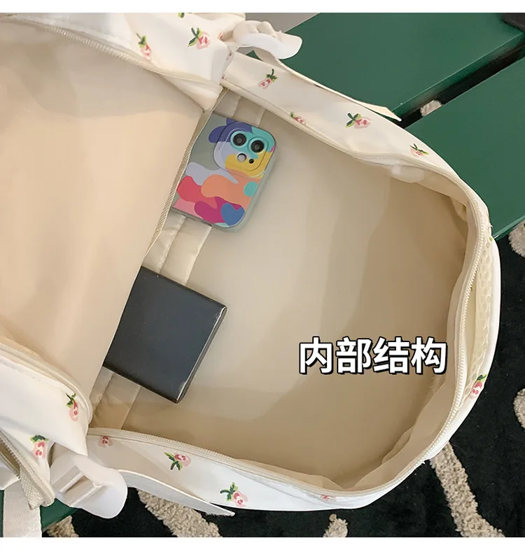 Cute Backpack Girls Fashion School Bag Large Capacity Student Schoolbag For Teenage Portable Travel Storage Bag for Kids Bookbag
