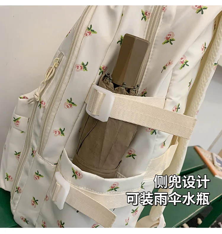 Cute Backpack Girls Fashion School Bag Large Capacity Student Schoolbag For Teenage Portable Travel Storage Bag for Kids Bookbag