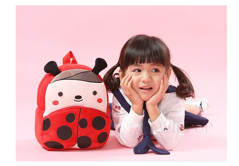 3D Cartoon Animals Children Backpacks for Girls Boys Soft Plush Kindergarten Kids School Bag Kawaii Children SchoolBags