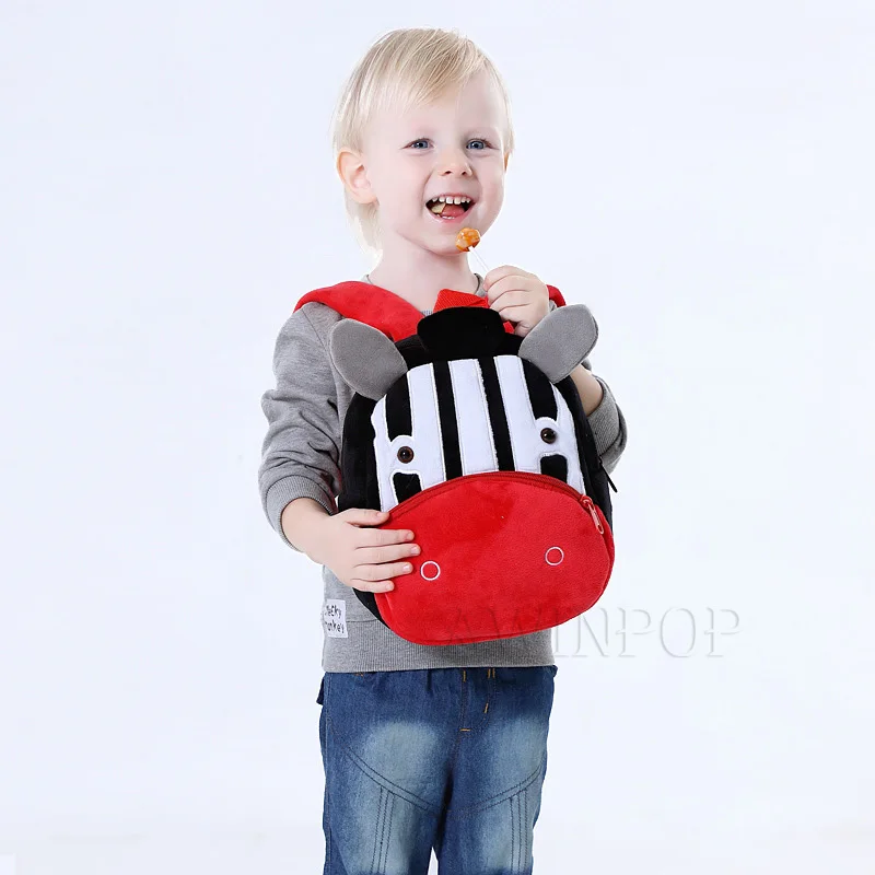 3D Cartoon Animals Children Backpacks for Girls Boys Soft Plush Kindergarten Kids School Bag Kawaii Children SchoolBags