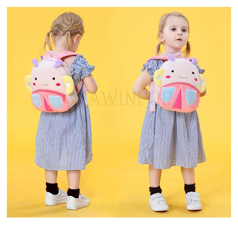 3D Cartoon Animals Children Backpacks for Girls Boys Soft Plush Kindergarten Kids School Bag Kawaii Children SchoolBags