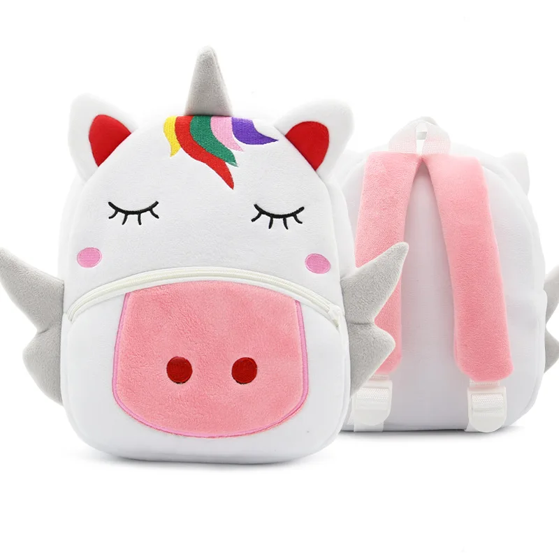 3D Cartoon Animals Children Backpacks for Girls Boys Soft Plush Kindergarten Kids School Bag Kawaii Children SchoolBags