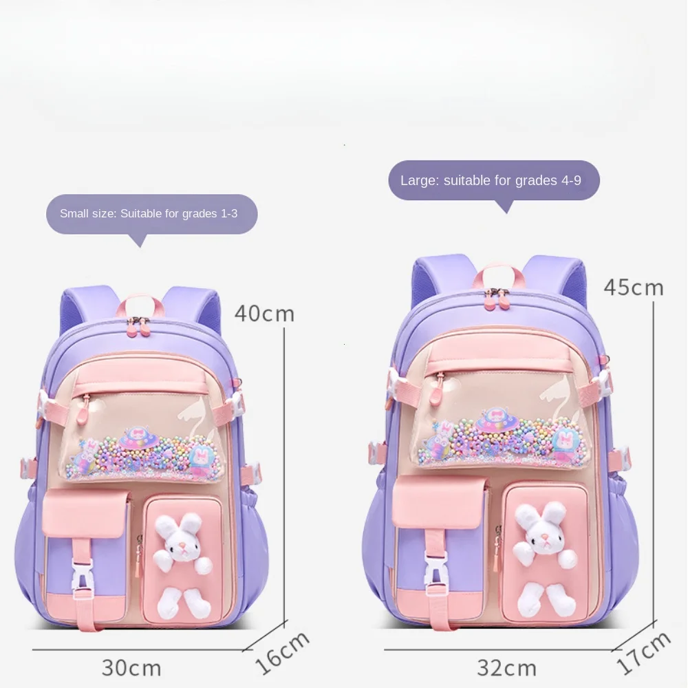 2025 Primary School Girls' Schoolbag Kawaii Lightweight Children's Bag Waterproof Bags Colorful Travel Backpack Mochilas Gifts