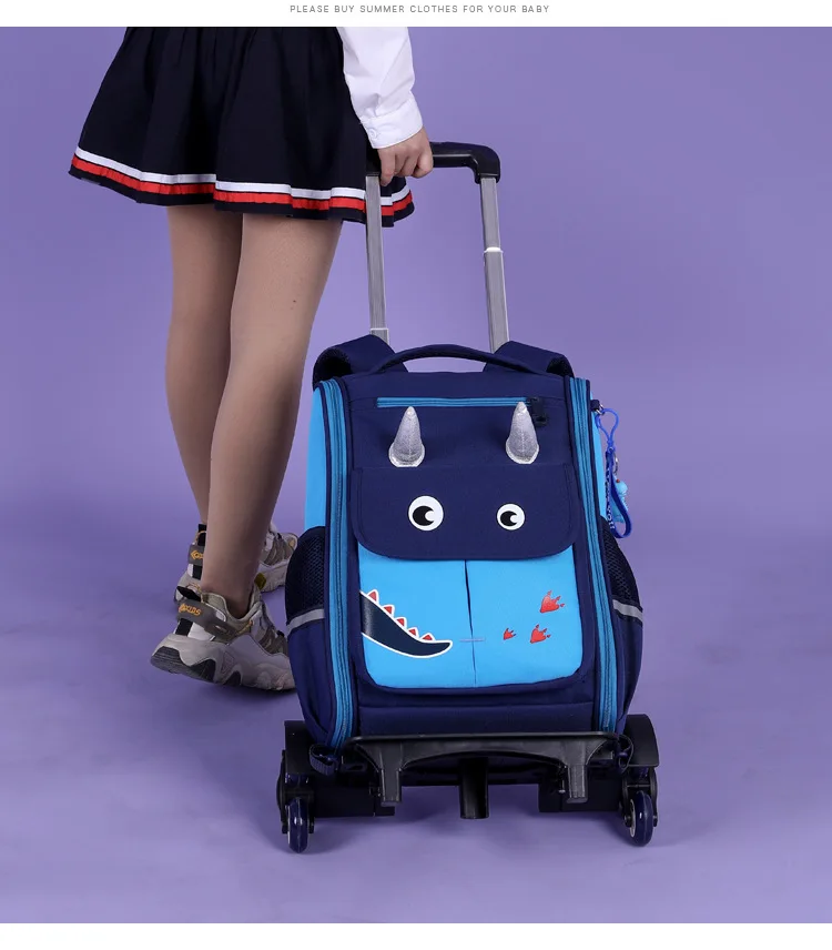 School Wheeled Backpack For Girls School Trolley Bags With Wheels School Rolling Backpack For Boys Wheeled Backpack Bag For Kids
