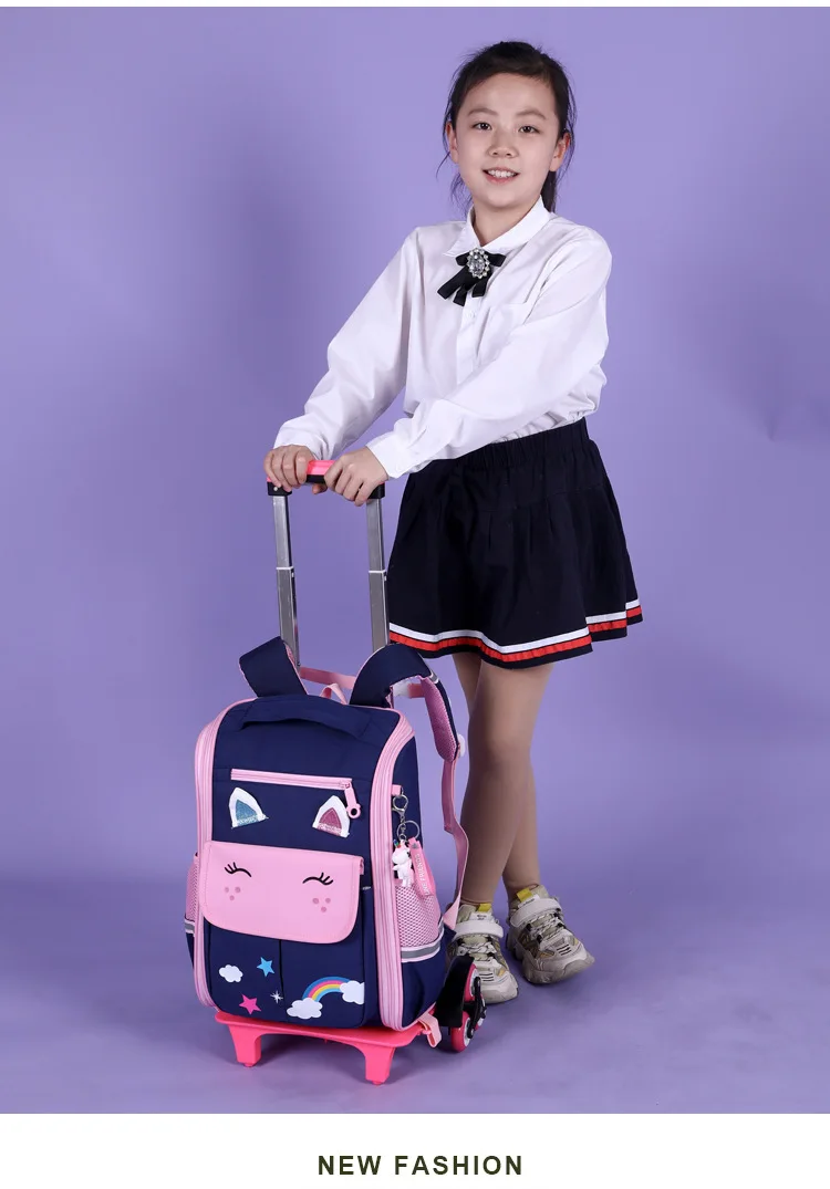 School Wheeled Backpack For Girls School Trolley Bags With Wheels School Rolling Backpack For Boys Wheeled Backpack Bag For Kids