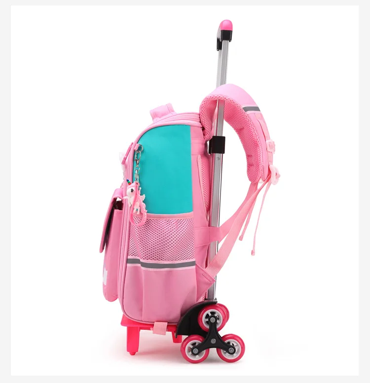 School Wheeled Backpack For Girls School Trolley Bags With Wheels School Rolling Backpack For Boys Wheeled Backpack Bag For Kids