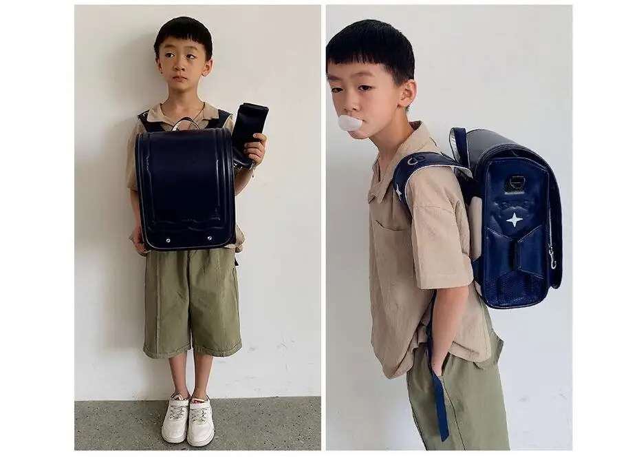 School Randoseru Backpack for girls Japanese School Bag for boys Japan PU leather school Bookbag randoseru Japanese Backpack