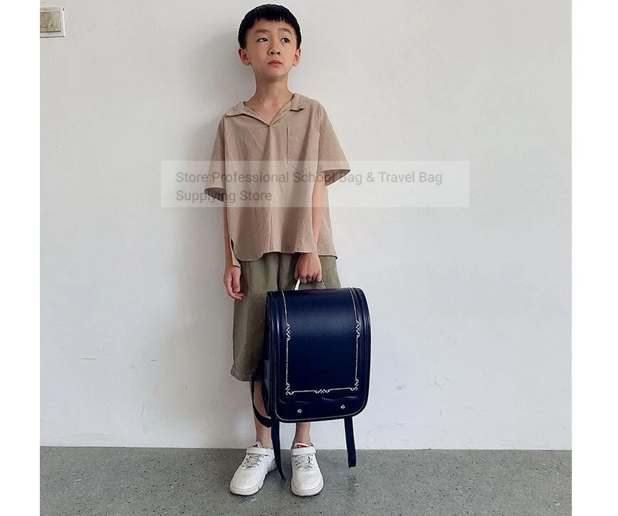 School Randoseru Backpack for girls Japanese School Bag for boys Japan PU leather school Bookbag randoseru Japanese Backpack