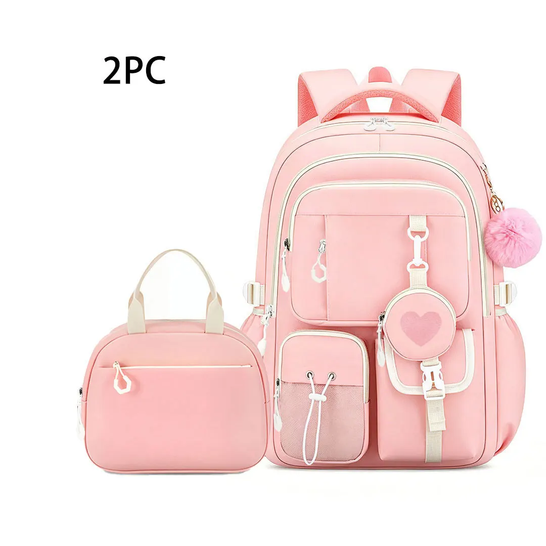 Children School Bags for Teenage Girls Set Schoolbag Kawaii Primary School 3Pcs Junior High School Backpack Kids Travel Rucksack