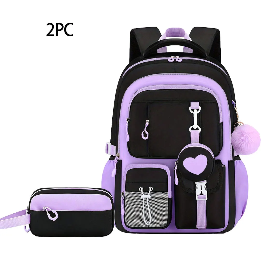 Children School Bags for Teenage Girls Set Schoolbag Kawaii Primary School 3Pcs Junior High School Backpack Kids Travel Rucksack