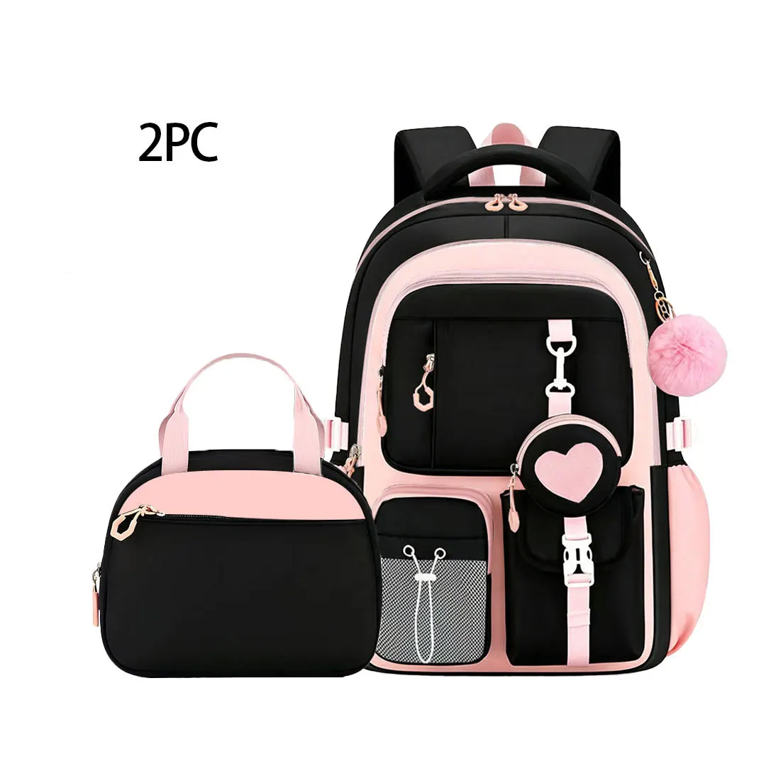 Children School Bags for Teenage Girls Set Schoolbag Kawaii Primary School 3Pcs Junior High School Backpack Kids Travel Rucksack