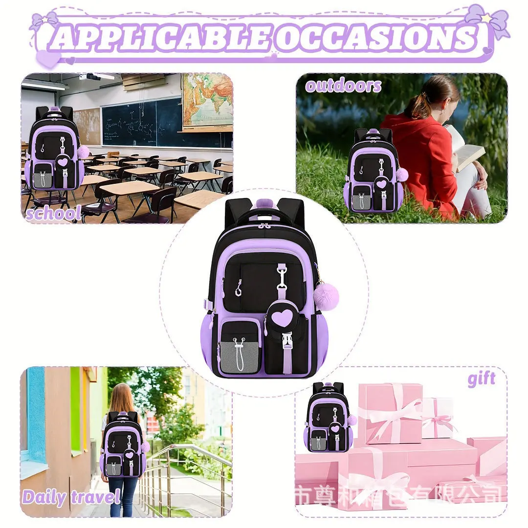 Children School Bags for Teenage Girls Set Schoolbag Kawaii Primary School 3Pcs Junior High School Backpack Kids Travel Rucksack