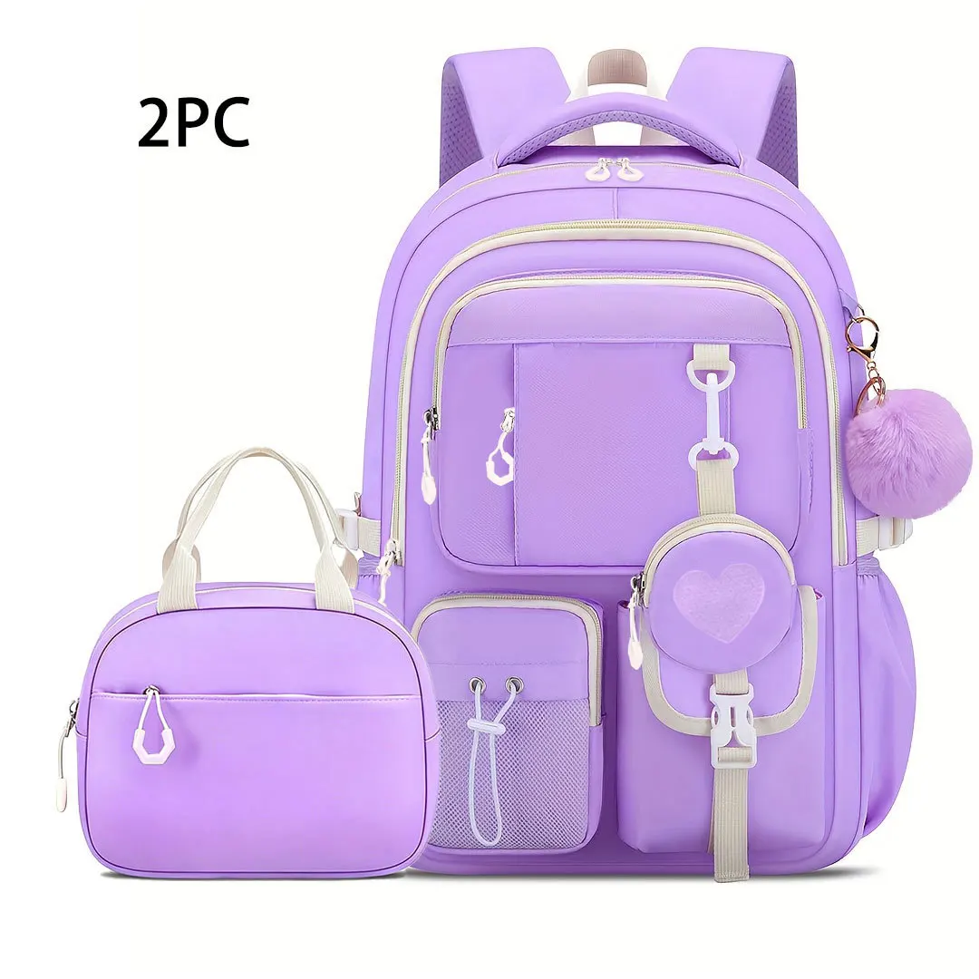 Children School Bags for Teenage Girls Set Schoolbag Kawaii Primary School 3Pcs Junior High School Backpack Kids Travel Rucksack