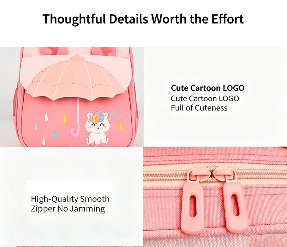 2026 New Cute Children's Kindergarten Bags Fashion Cartoon Animal School Backpack Girls Lovely Small Schoolbags