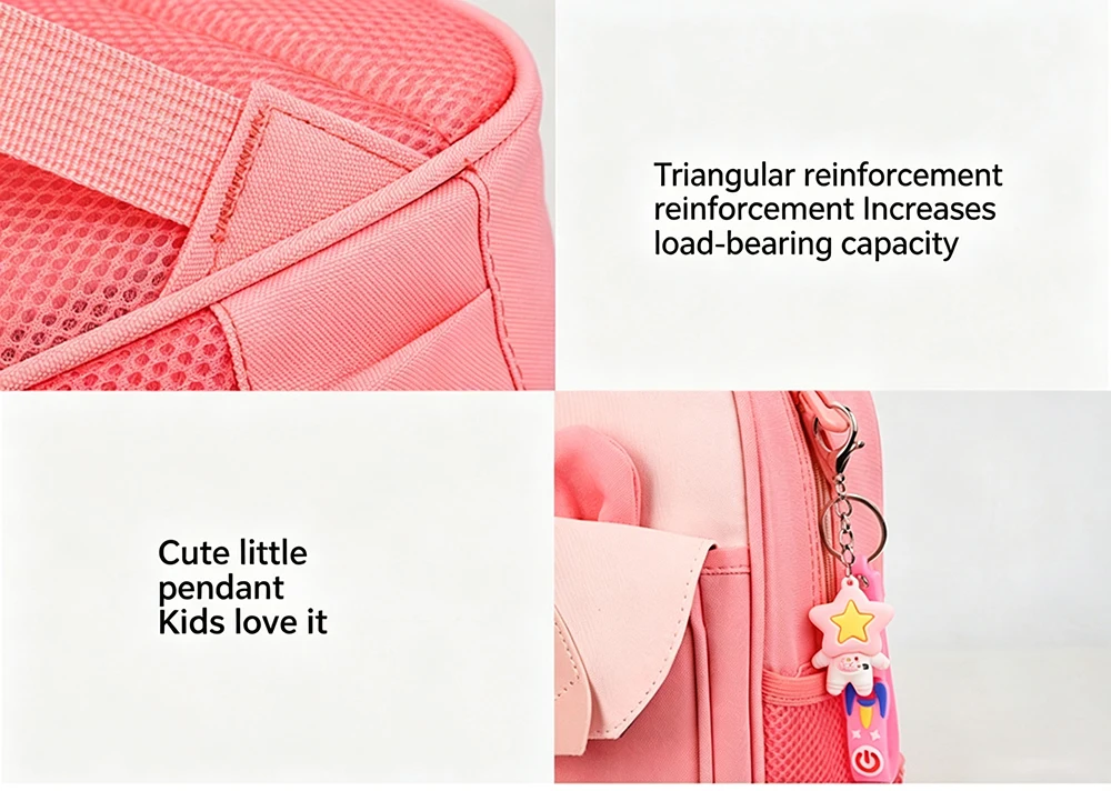 2026 New Cute Children's Kindergarten Bags Fashion Cartoon Animal School Backpack Girls Lovely Small Schoolbags