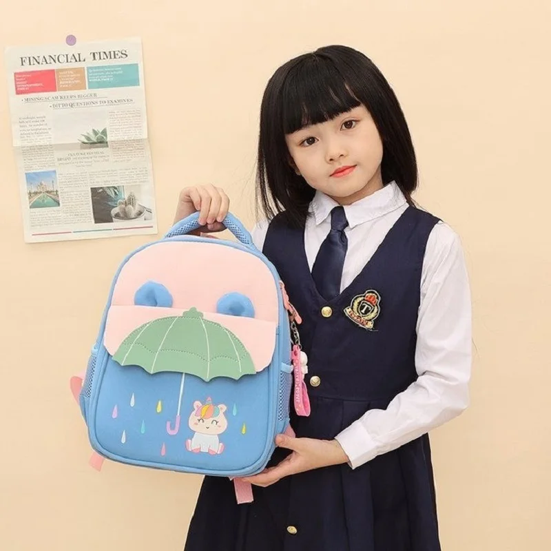 2026 New Cute Children's Kindergarten Bags Fashion Cartoon Animal School Backpack Girls Lovely Small Schoolbags