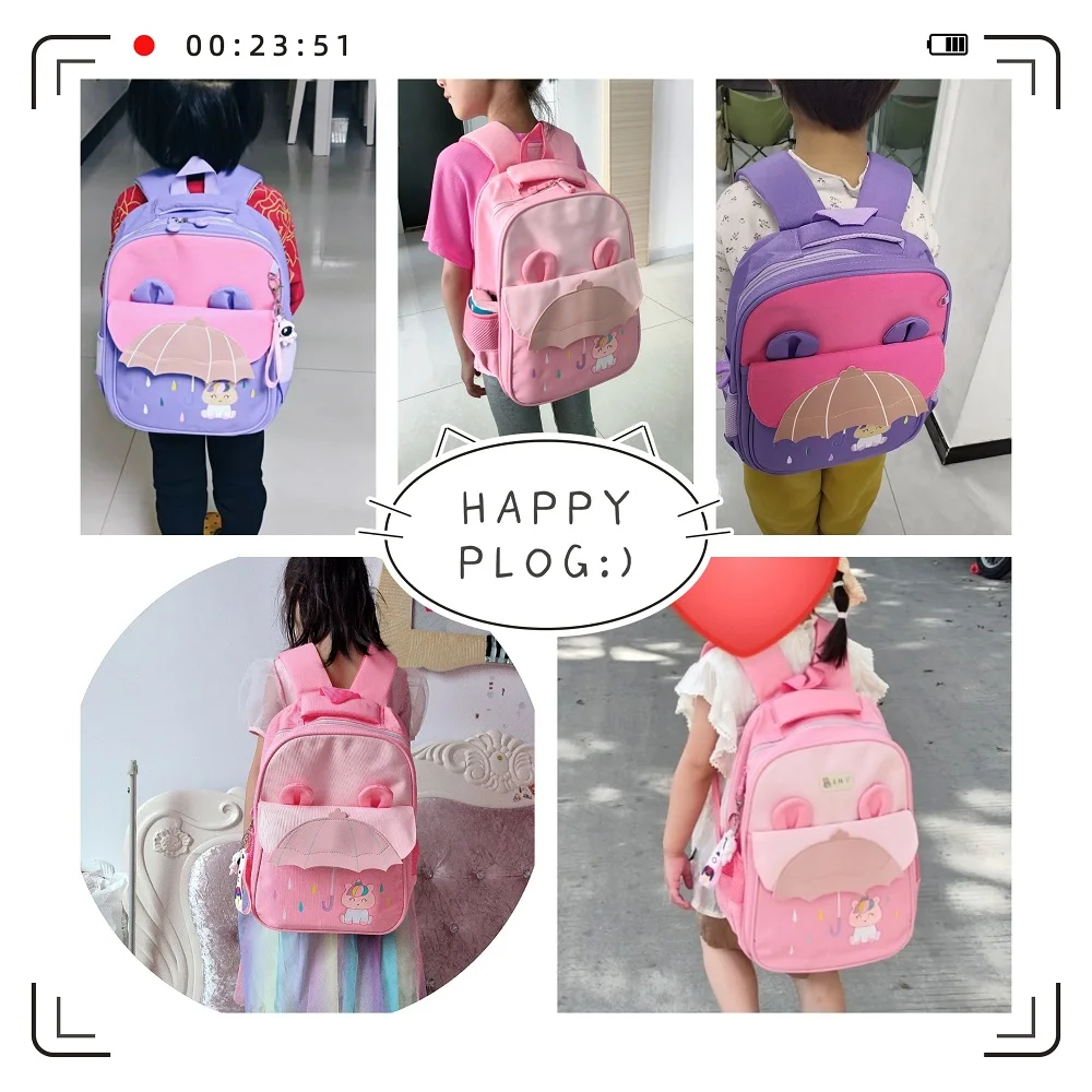 2026 New Kawaii Cartoon Capybara Backpack Women Girls Ultra-light Kindergarten Primary Student Schoolbag Simple Pattern Book Bag
