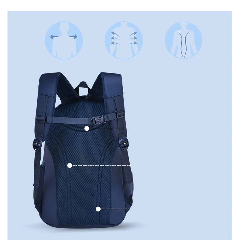 Grade 3-6 Waterproof Children School Bags Boys Primary School Backpacks Orthopedi Junior High Schoolbag Mochila Infantil