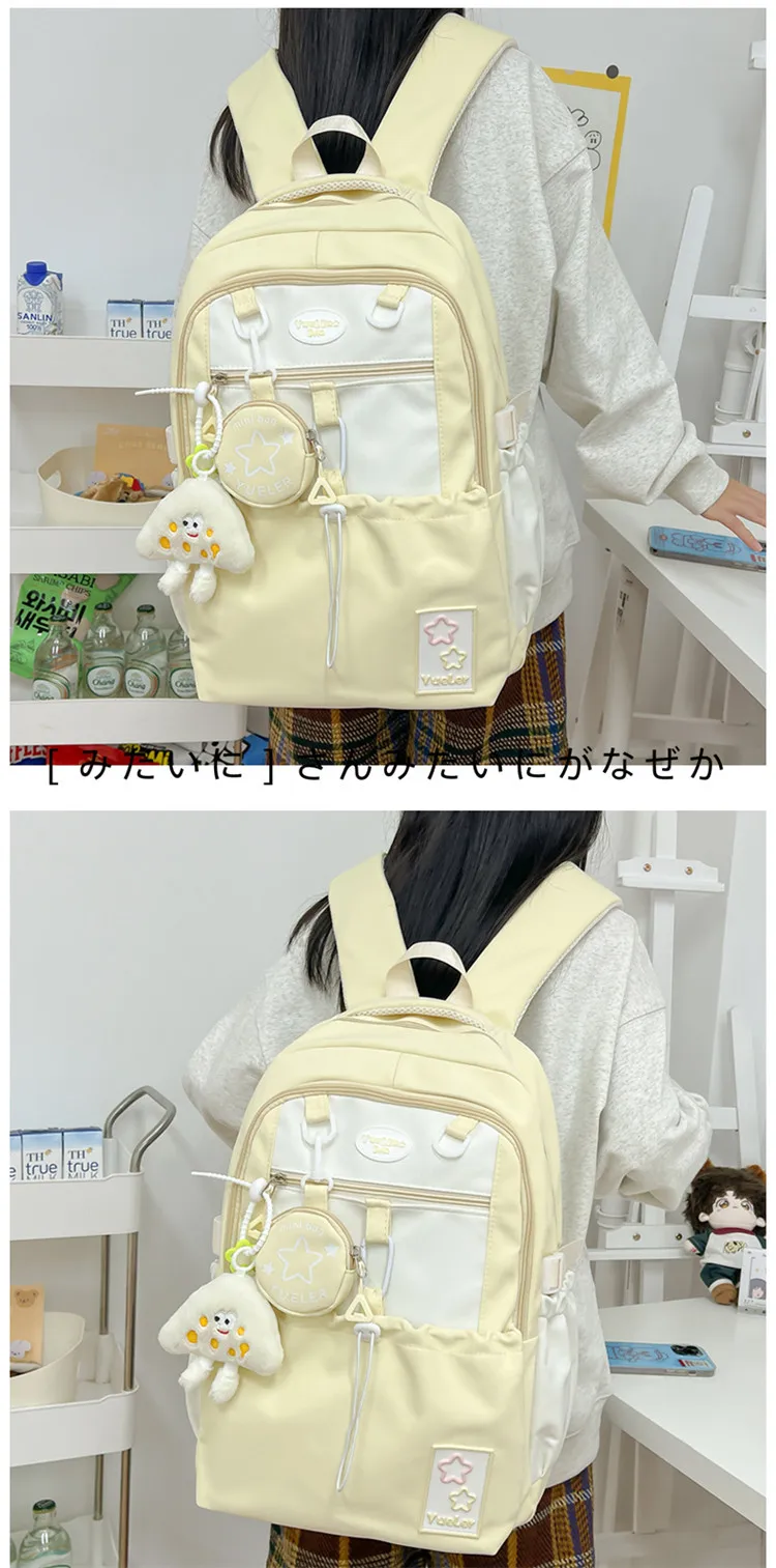 Largecapacitycutebackpackforteen girls Reusable Laptopbackpack for girls  backpacks for girls 10-12 LightanddirtresistantPresent