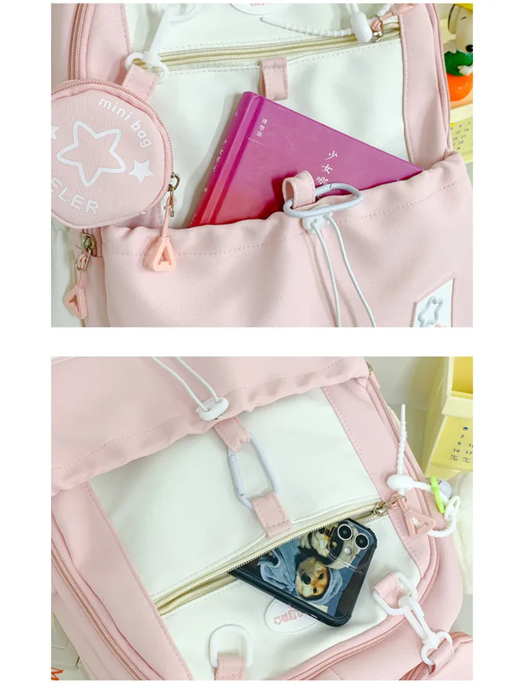 Largecapacitycutebackpackforteen girls Reusable Laptopbackpack for girls  backpacks for girls 10-12 LightanddirtresistantPresent