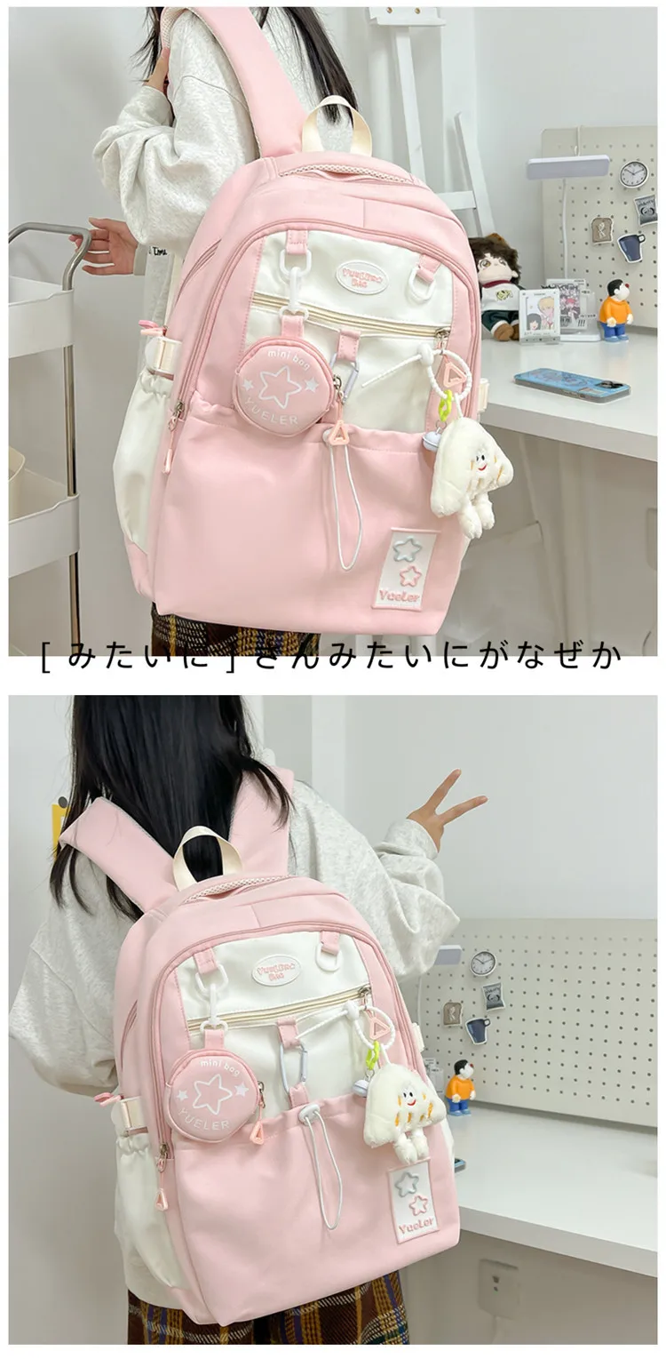Largecapacitycutebackpackforteen girls Reusable Laptopbackpack for girls  backpacks for girls 10-12 LightanddirtresistantPresent