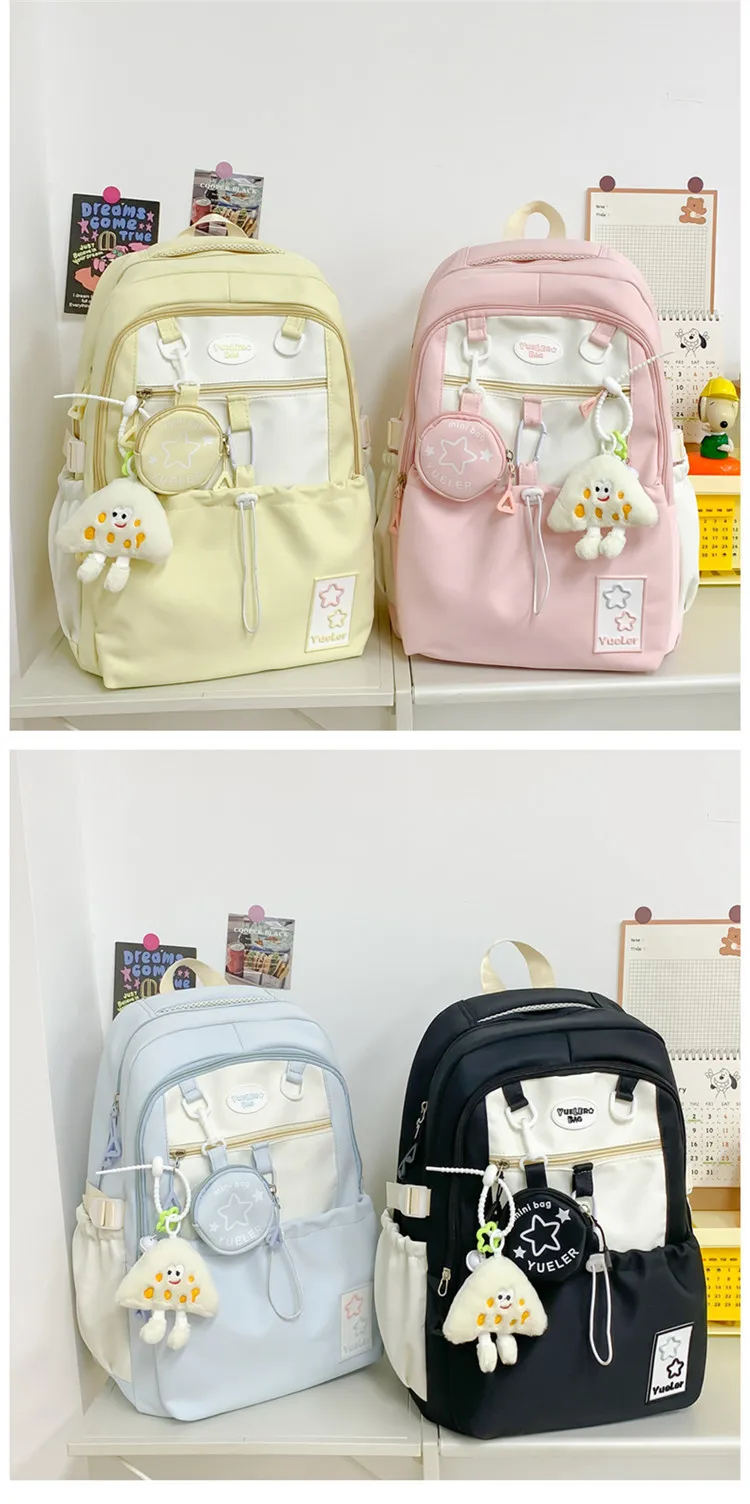 Largecapacitycutebackpackforteen girls Reusable Laptopbackpack for girls  backpacks for girls 10-12 LightanddirtresistantPresent
