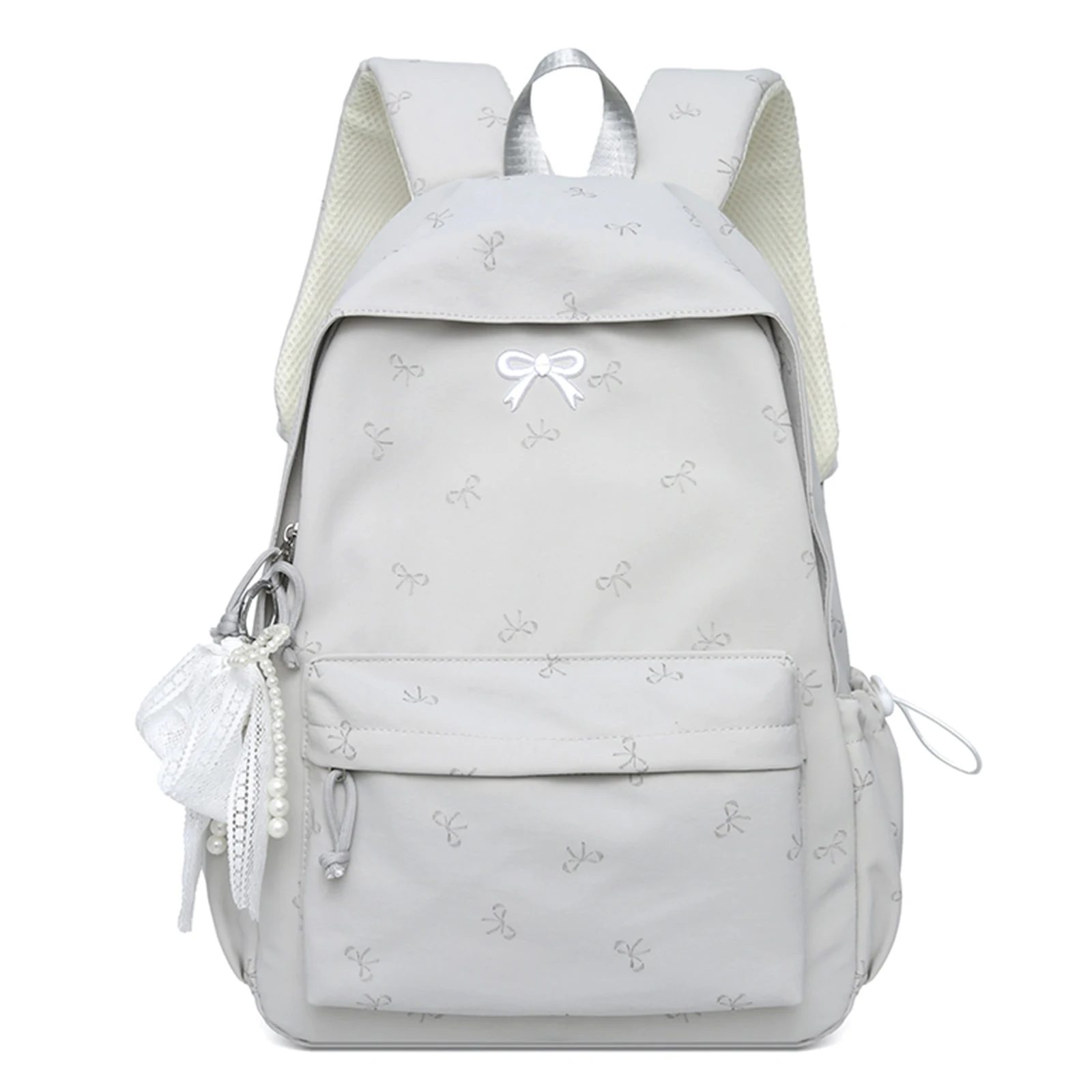 Women Bows Backpacks Travel Bag Large Capacity Kawaii Laptop Backpack Y2k Casual Laptop Bag Nylon for Kids Children Teens Girls