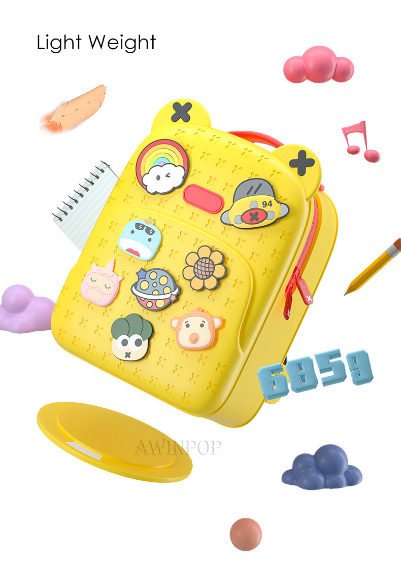 Kindergarten Kids Kawaii Backpacks for Girls Fashion DIY School Bags for Boys Waterproof Children Kids Cartoon Book Bag Gift