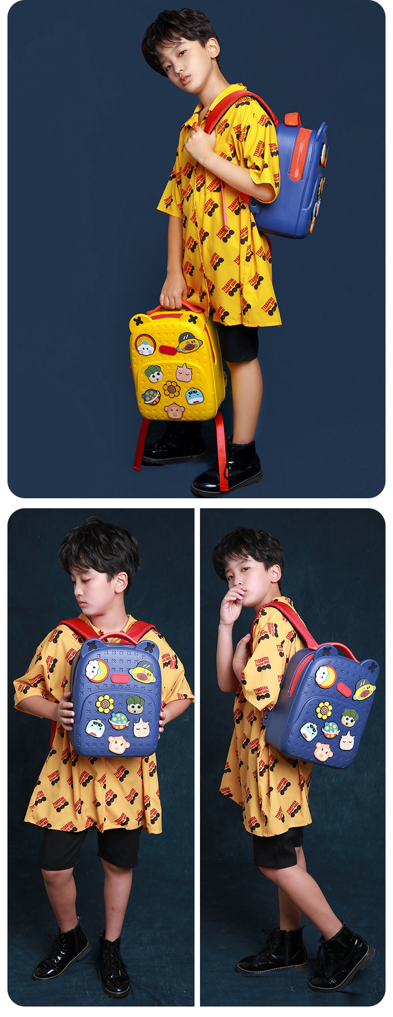 Kindergarten Kids Kawaii Backpacks for Girls Fashion DIY School Bags for Boys Waterproof Children Kids Cartoon Book Bag Gift