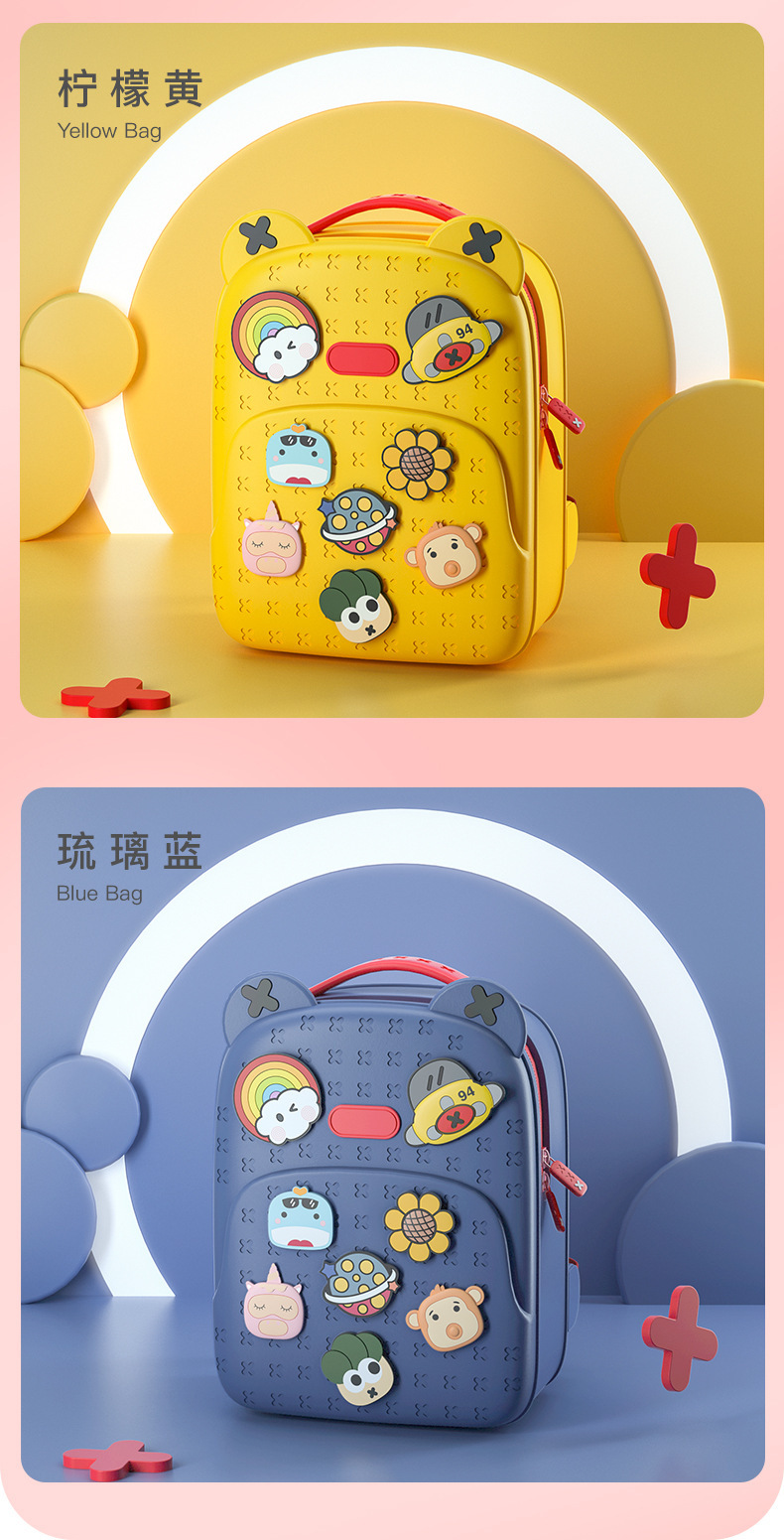 Kindergarten Kids Kawaii Backpacks for Girls Fashion DIY School Bags for Boys Waterproof Children Kids Cartoon Book Bag Gift