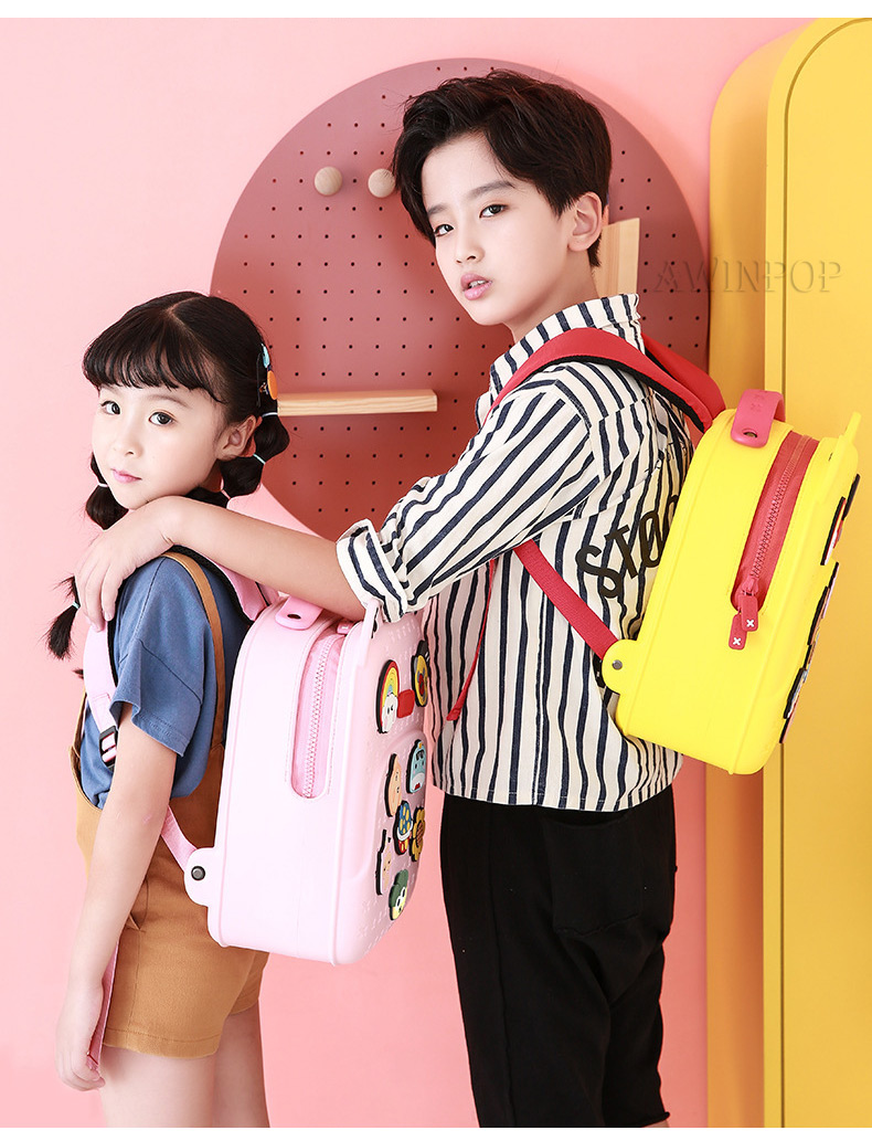 Kindergarten Kids Kawaii Backpacks for Girls Fashion DIY School Bags for Boys Waterproof Children Kids Cartoon Book Bag Gift