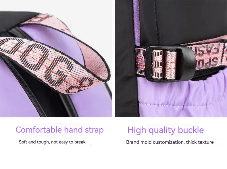 Teenagers Cute Schoolbag Shoulder Backpack Nylon Fabric Girls, Large Capacity Splash-Proof