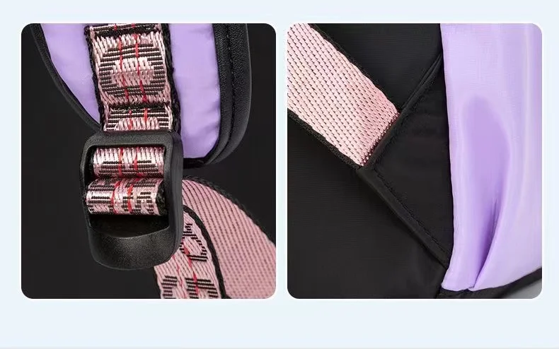 Teenagers Cute Schoolbag Shoulder Backpack Nylon Fabric Girls, Large Capacity Splash-Proof