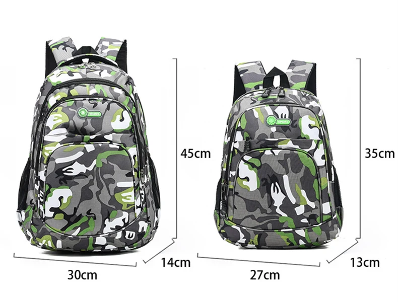 Camouflage Men Backpacks Travel Kids School bag Cool Boy Military School Bags For Teenage Boys Girls School Backpack sac mochila