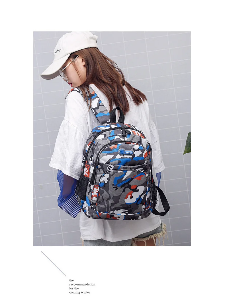 Camouflage Men Backpacks Travel Kids School bag Cool Boy Military School Bags For Teenage Boys Girls School Backpack sac mochila