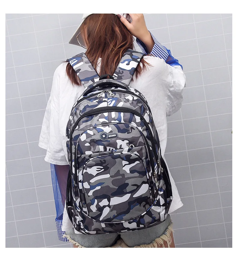Camouflage Men Backpacks Travel Kids School bag Cool Boy Military School Bags For Teenage Boys Girls School Backpack sac mochila