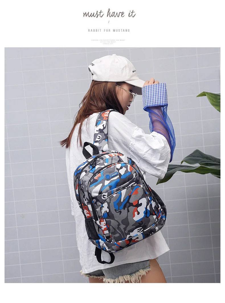 Camouflage Men Backpacks Travel Kids School bag Cool Boy Military School Bags For Teenage Boys Girls School Backpack sac mochila