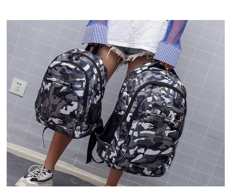 Camouflage Men Backpacks Travel Kids School bag Cool Boy Military School Bags For Teenage Boys Girls School Backpack sac mochila