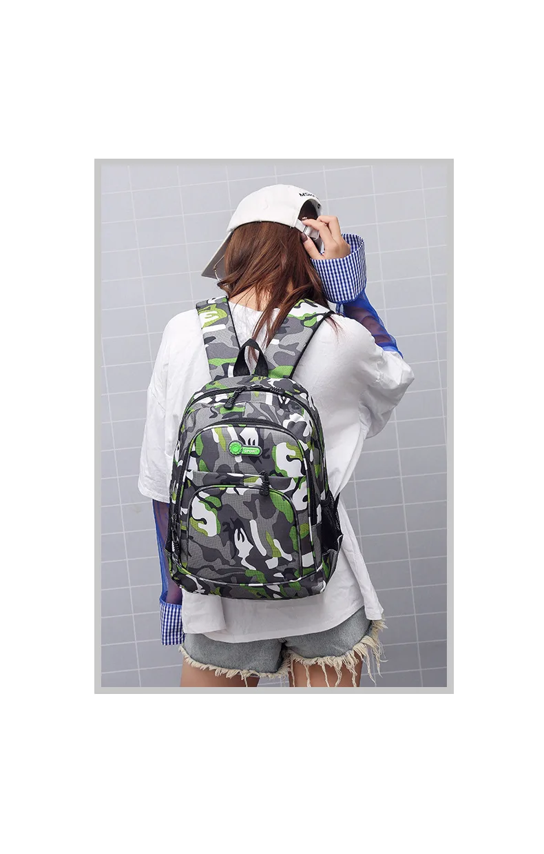Camouflage Men Backpacks Travel Kids School bag Cool Boy Military School Bags For Teenage Boys Girls School Backpack sac mochila